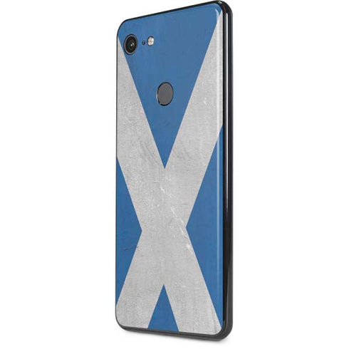 Scotland Flag Distressed Google Pixel 3 XL Skin